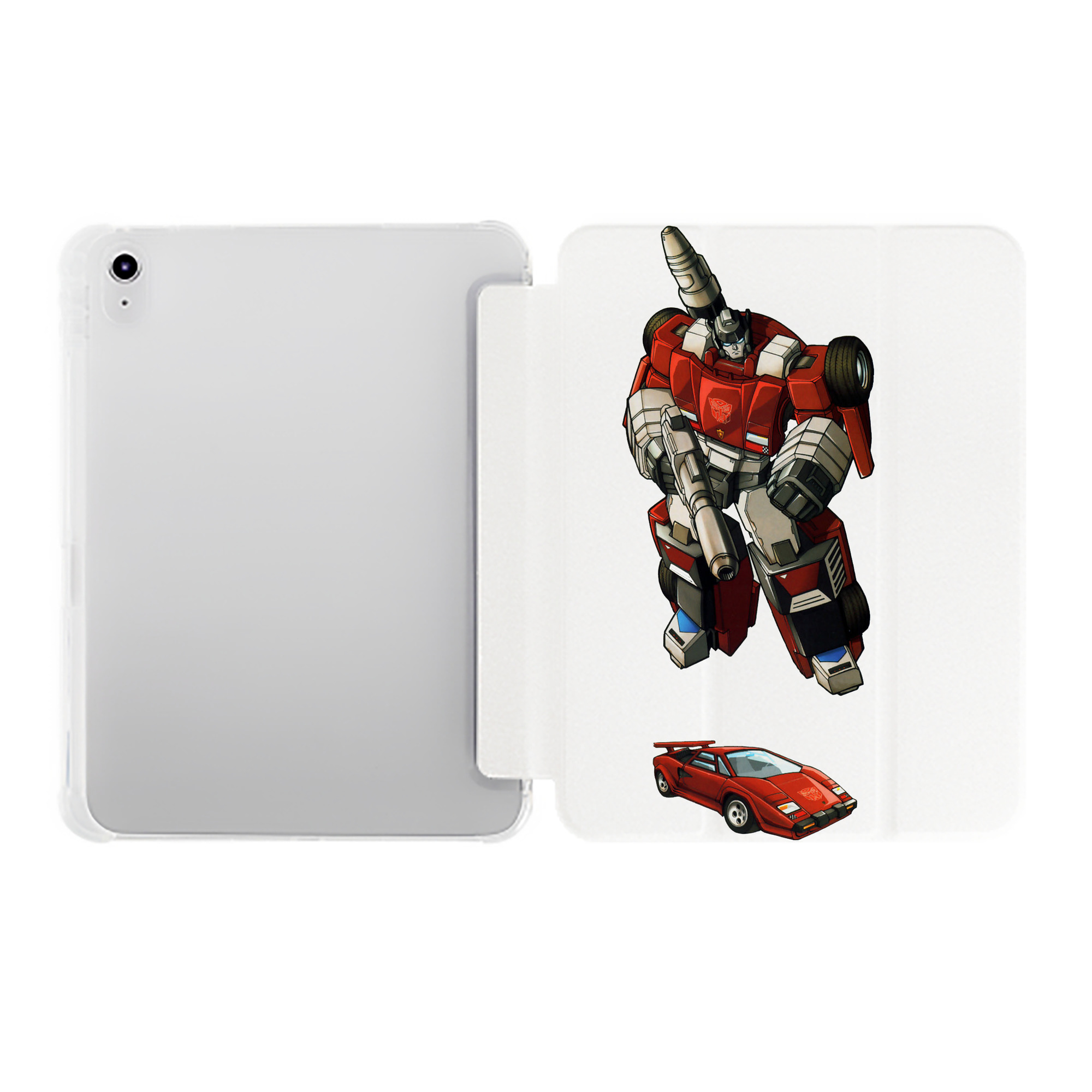 （画像用）  IPad ケース ペン収納付き 三つ折りスタンド PUレザー×シリコン 対応機種9.5/10.5/10.9インチ